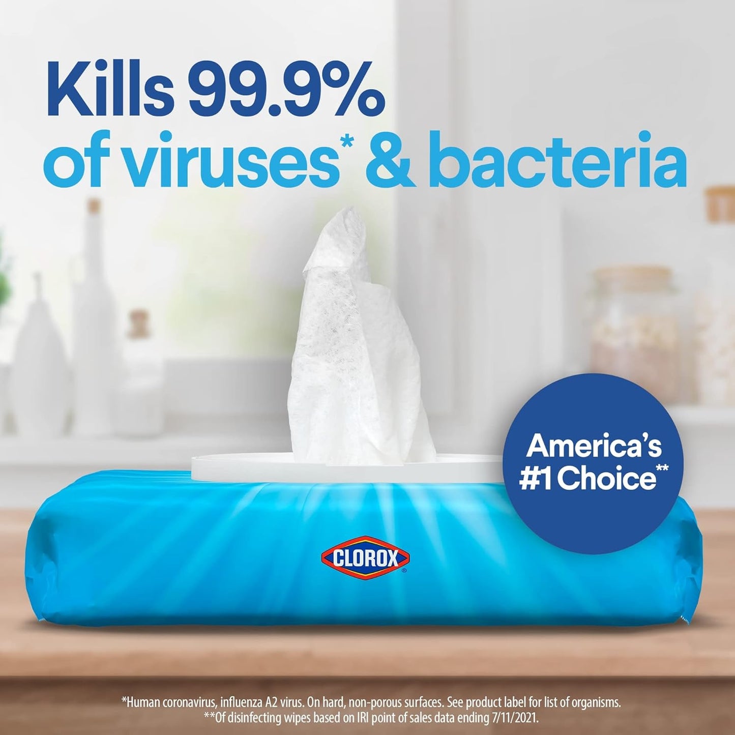 Clorox Disinfecting Wipes. Bleach Free Cleaning Wipes. Household Essentials. Dorm Room Essentials. 75 Wipes. Pack Of 3. Fresh Scent (Package May Vary)